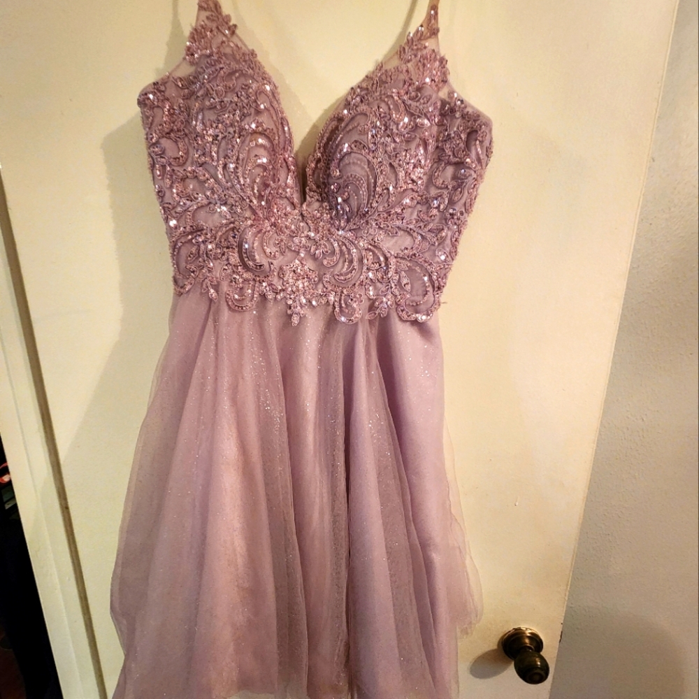 Lilac Short Formal Dress